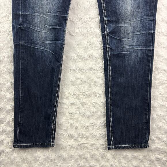 Red Camel Jeans junior Size 9 Regina Boot Cut Soft Stretch Dark Wash Embroidered - Picture 4 of 8